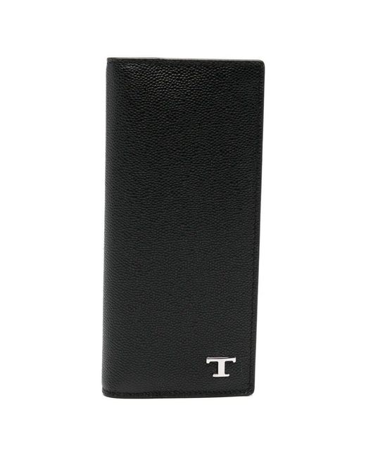 Tod's Black Classic Continental Wallet for men