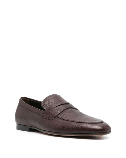 Tod's Brown Morgat Loafer Shoes for men