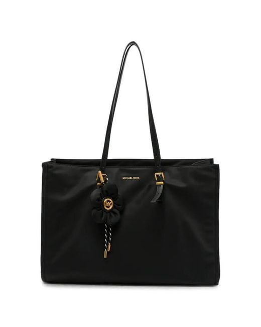 MICHAEL Michael Kors Black Handbag With Charm "Lg Bw Mf Tz Tote Bag"