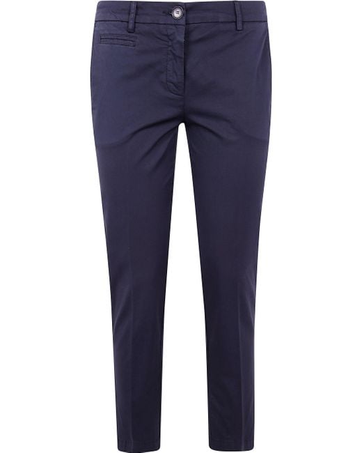 Twinset Blue Regular Trousers