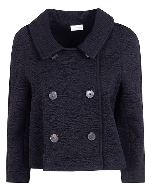 Dries Van Noten Black "Huvia" Double Breasted Jacket