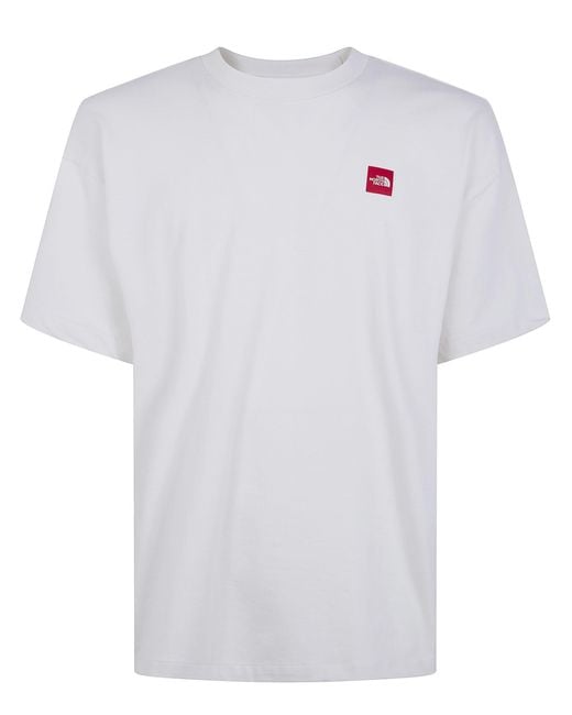 The North Face White Redbox" Short Sleeves Tee