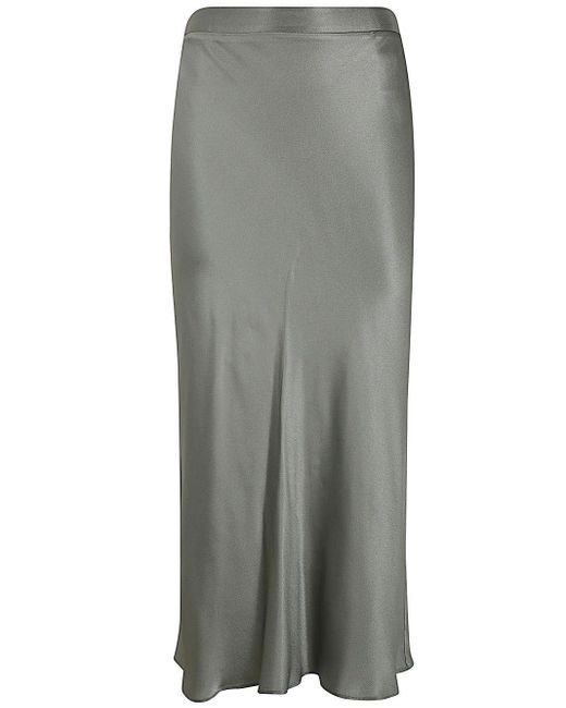 Antonelli Gray Kuk Longuette Skirt