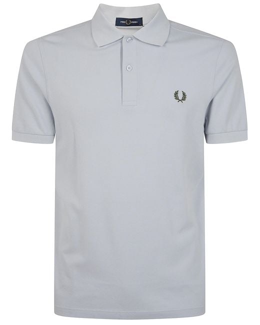 Fred Perry Gray T-Shirt Classic Fit "The Shirt" for men