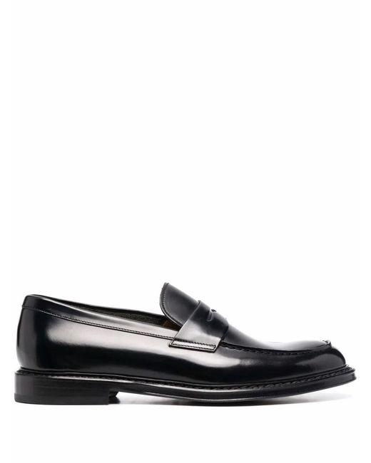 Doucal's Black Penny Horse Loafer for men