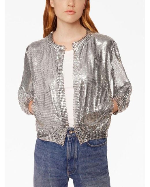 Rabanne Veste Cardigan in Grey Lyst UK