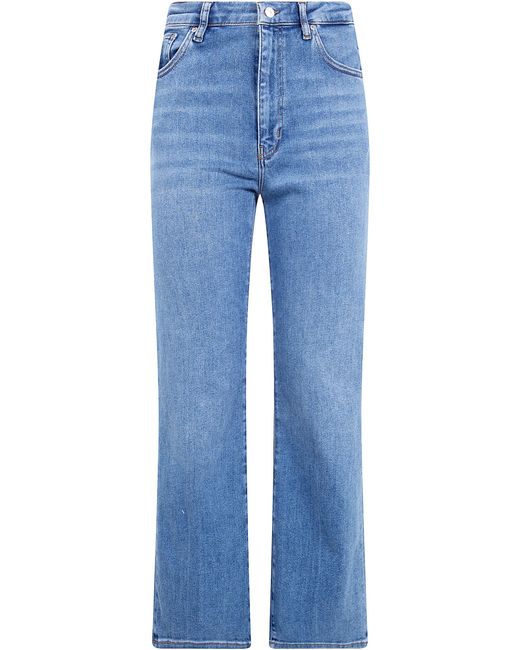 FRAME Blue The Reboot Crop Denim