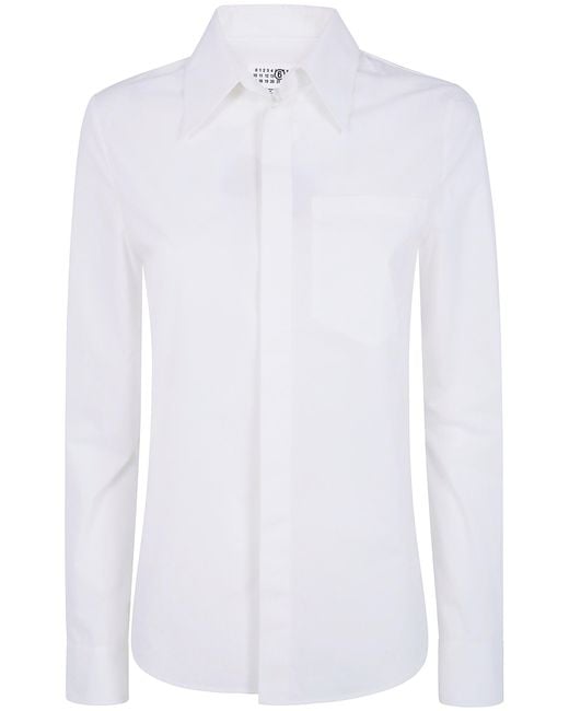 MM6 by Maison Margiela White Shirt Long Sleeves "Classic"