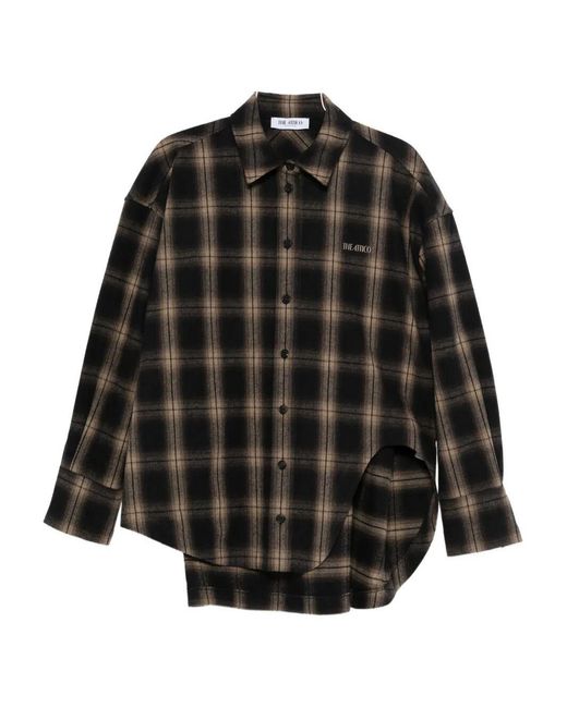 The Attico Black Check Shirt