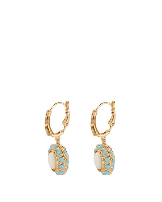 Gas Bijoux Metallic Earrings Plated "Tao Splash"