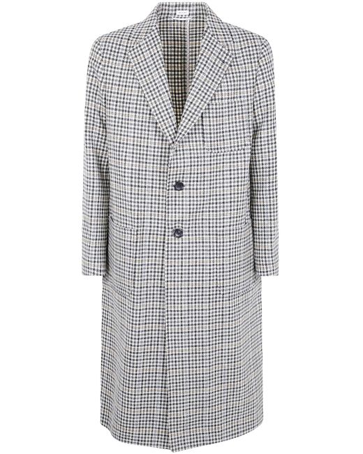 Thom Browne Gray Unconstructed Elongated Coat Check Hunting Tweed for men