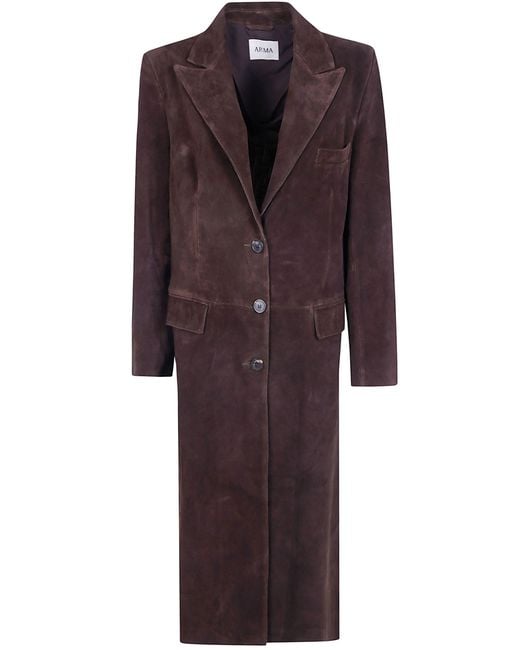 Arma Purple Jacket Gritty Suede "Alissa"