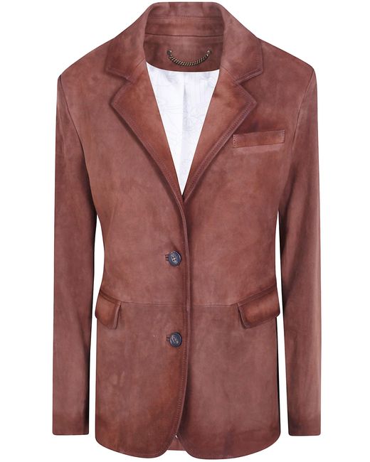 Golden Goose Deluxe Brand Red Jacket Leather "Journey Robyn"