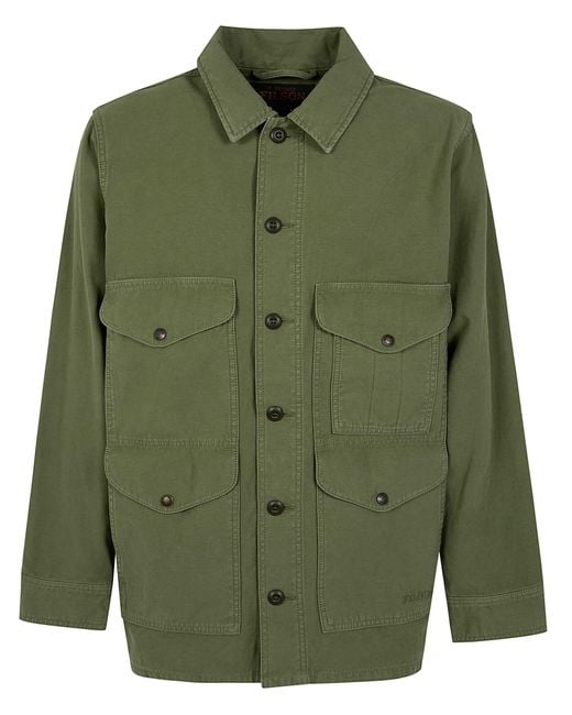 Filson Green Jacket Reverse Sateen "Field Cruiser" for men