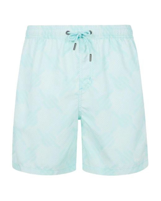 Daily Paper Blue Dotted Monogram Swimshorts