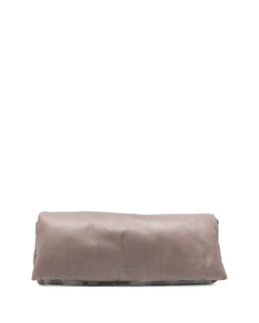 Rick Owens Gray Clutch Bag Soft Leather "Soft Leather Clutch"