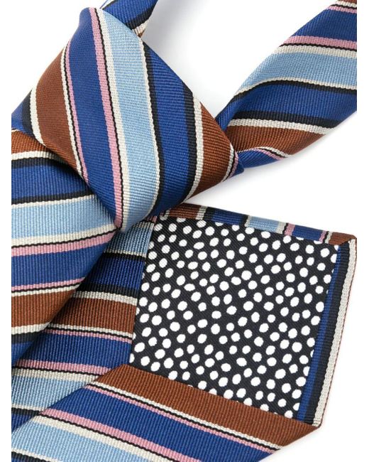 Paul Smith Blue Tie Club Stripe Accessories for men