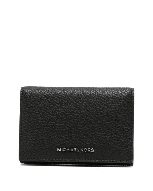 Michael Kors Black Hudson Business Card Wallet for men