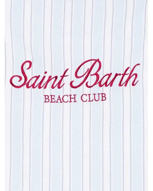 Mc2 Saint Barth Blue Foutas Light Large Stripes Sea Towel