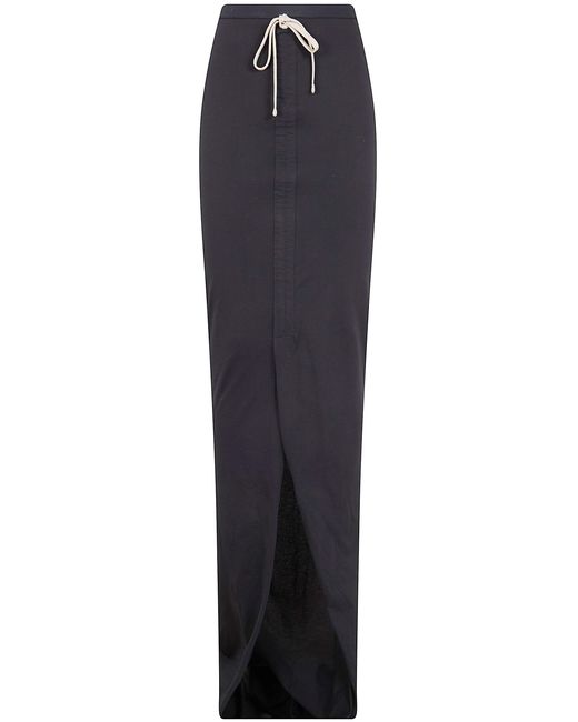 RICK OWENS MONCLER Black "Adjustable" Skirt