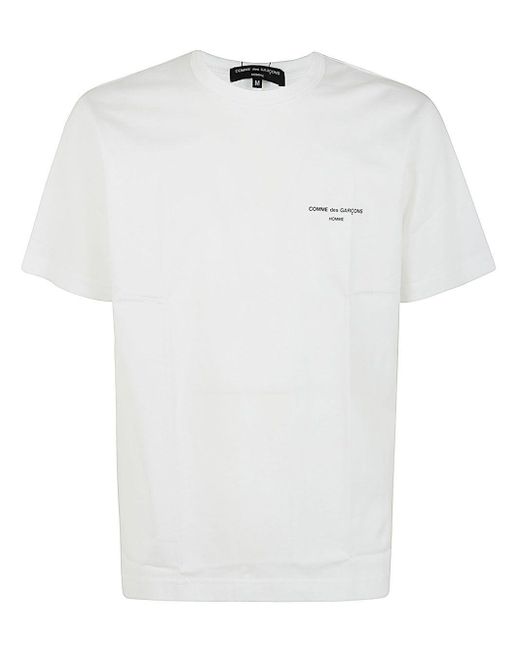 Comme des Garçons White Iconic T-Shirt With Logo for men