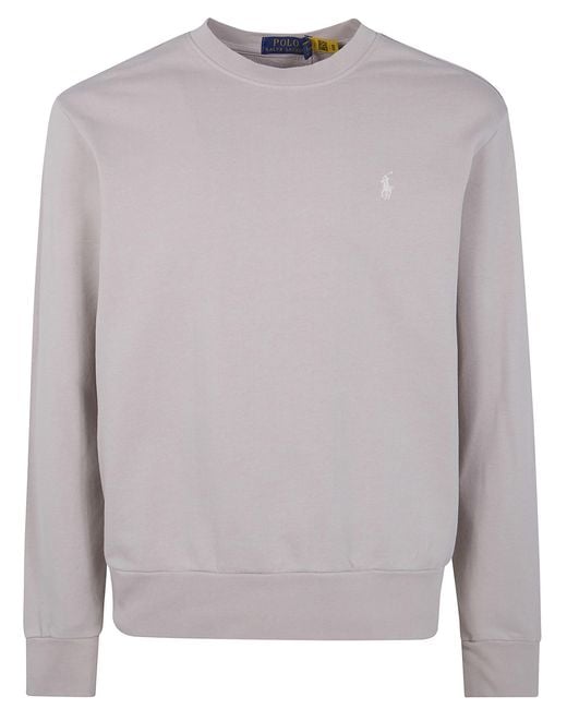 Polo Ralph Lauren Gray Round Neck Classic Sweatshirt for men