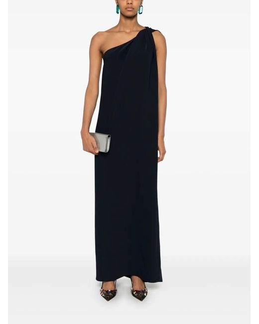 P.A.R.O.S.H. Blue Cady Midi Dress
