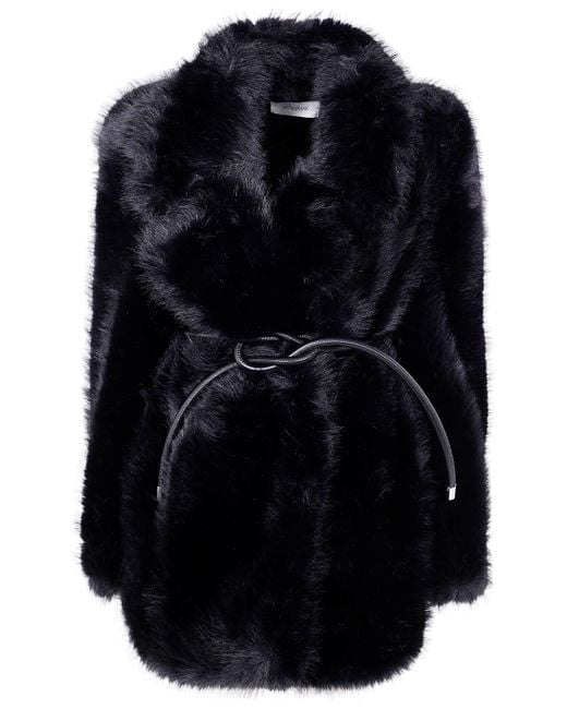 Max Mara Black "Rosaria" Maxi Fur