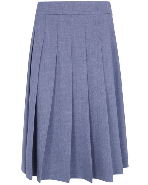 DR. HOPE Blue Skirt Pleated "Classic Skirt"