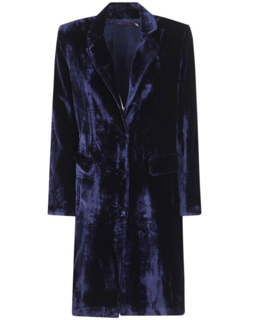 BIANCO LEVRIN Blue Colette Coat