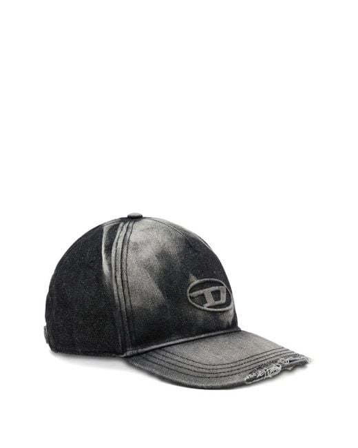 DIESEL Black Cappello Cotton for men