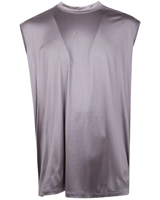 Rick Owens Purple Tarp T T-Shirt for men