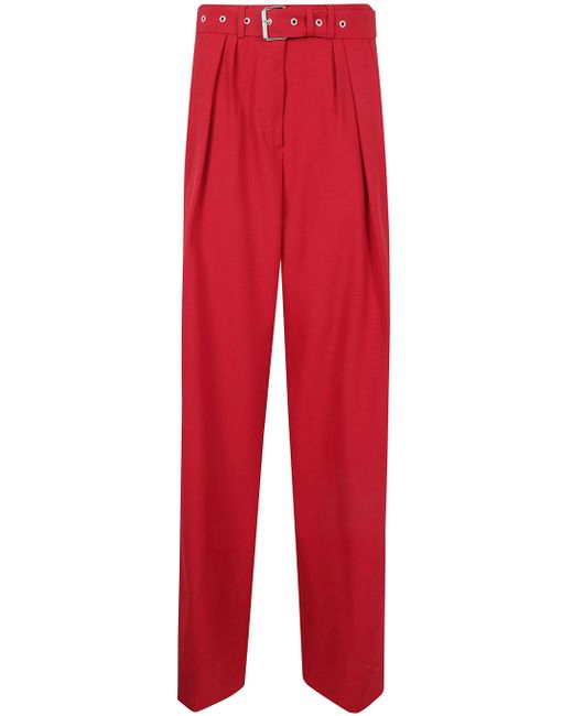 Dries Van Noten Red Peaches Bis Trousers