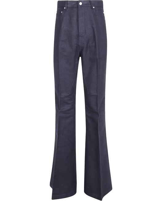 Rick Owens Blue Pants Bootcut "Bolan Bootcut" for men