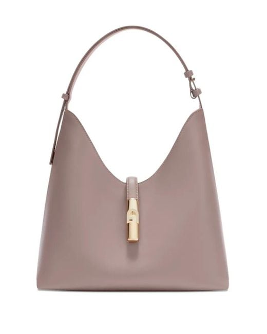 Furla Gray Goccia Medium Hobo Bag