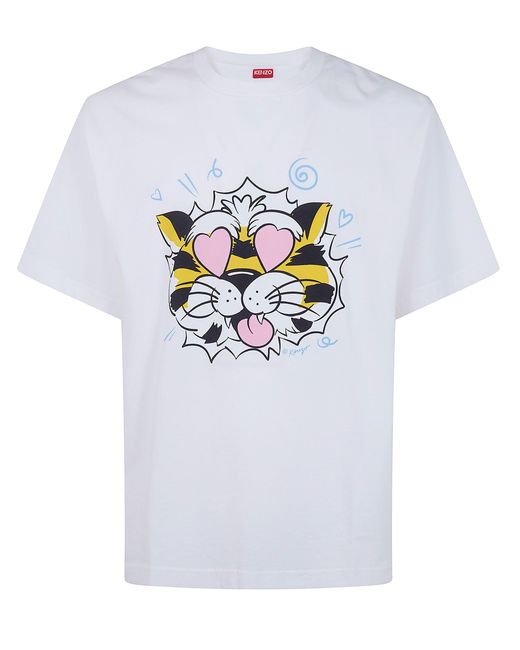 KENZO Gray Wild Tiger" Oversize T-Shirt