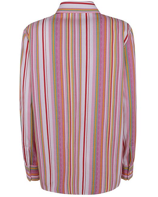 Etro Pink Striped Shirt