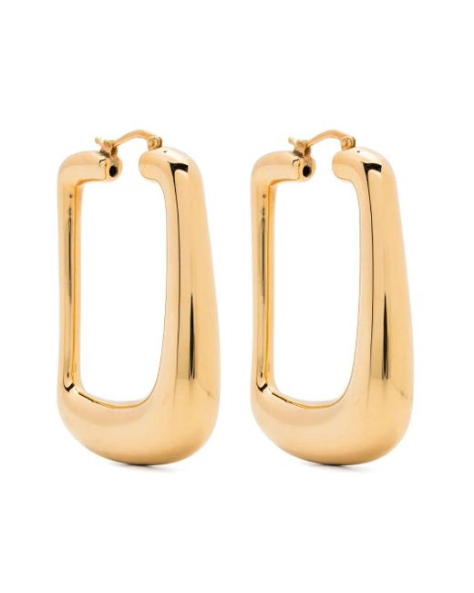 Jacquemus Metallic Les Boucles Ovalo Earrings