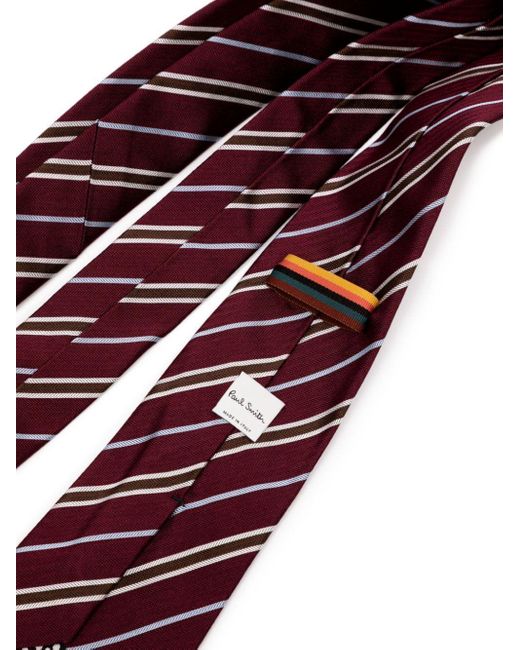 Paul Smith Purple Tie Zigzag Stripe Accessories for men