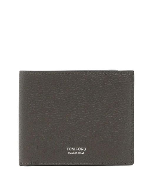 Tom Ford Gray Leather Wallet for men