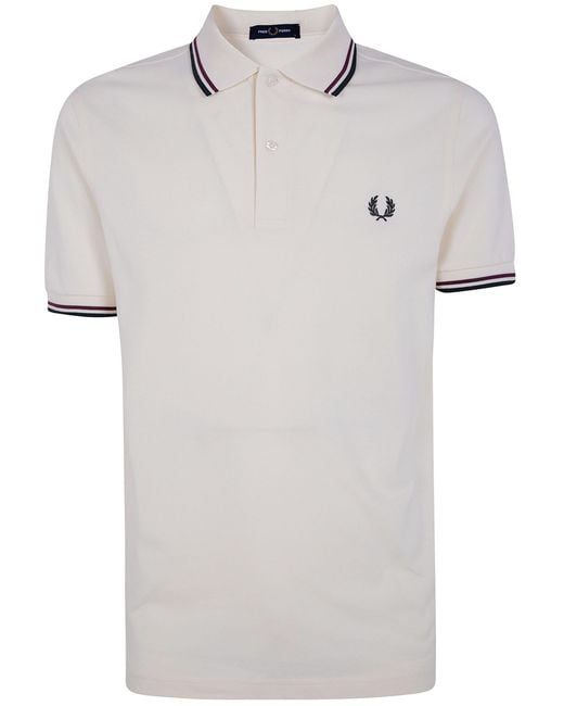 Fred Perry Natural Twin Tipped Polo Shirt for men