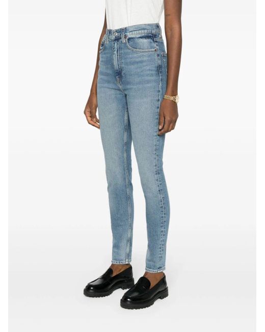 Polo Ralph Lauren Blue Tompkins High-rise Skinny Jeans