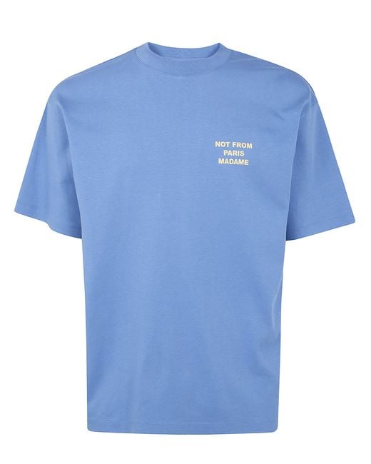 Drole de Monsieur Blue "Slogan" T-Shirt for men