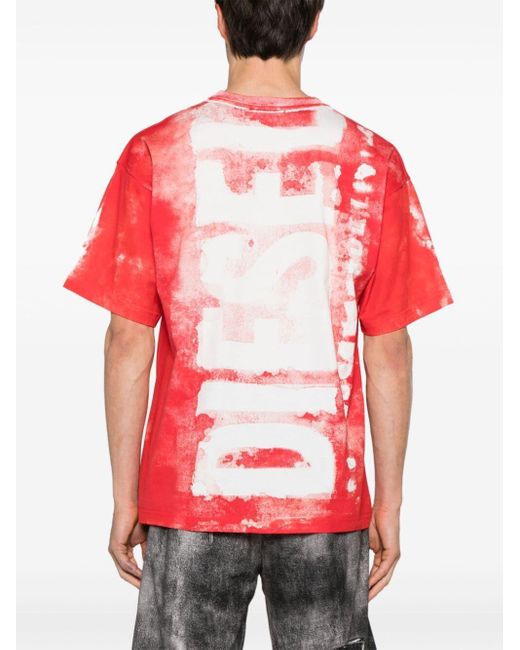 DIESEL Red Bosxt Bisc T-Shirt for men