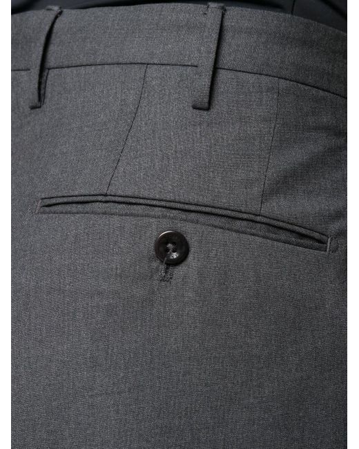 Incotex Gray Venezia 1951 Tropical Wool 130`s Slim Fit Pants for men