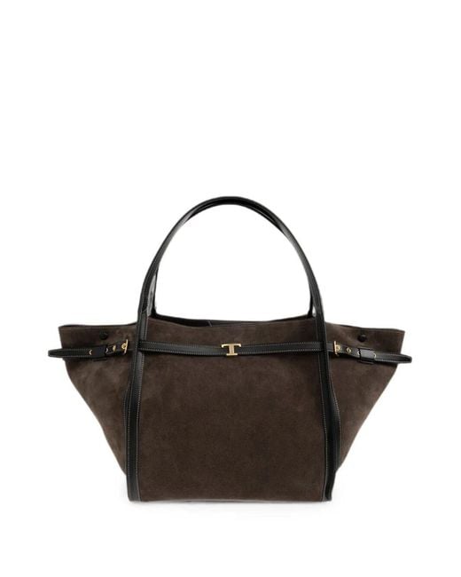 Tod's Black Handbag Medium Shopping Bag "Tim"