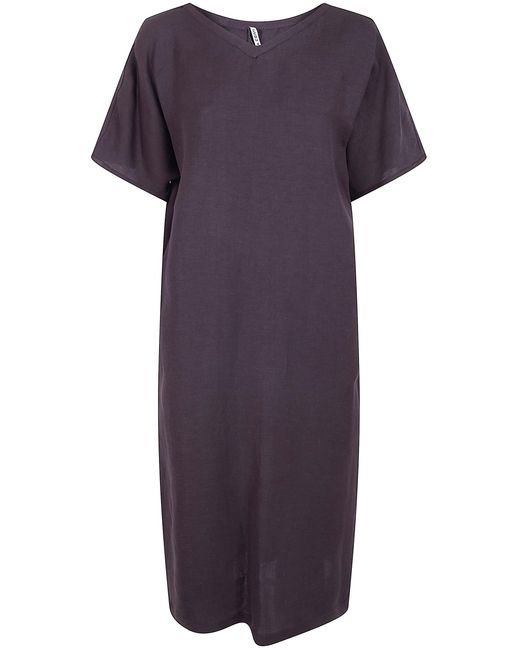 Liviana Conti Purple "Natalie" Midi Dress
