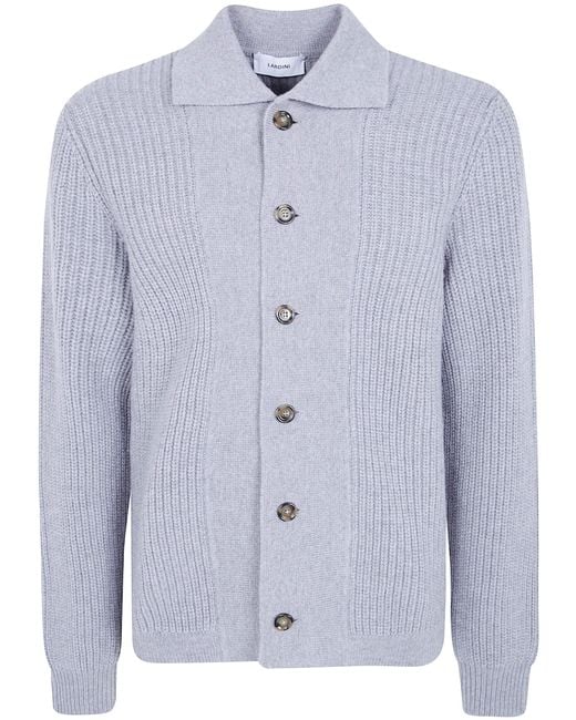 Lardini Blue Sweater Wool Cashmere Sweater" for men