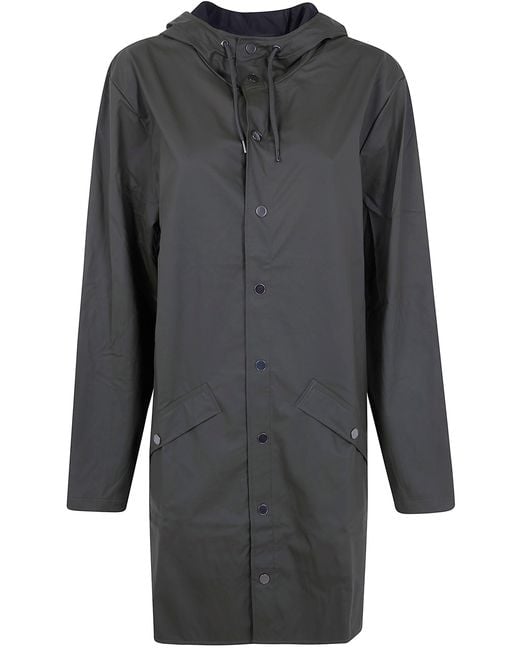 Rains Gray "W3" Long Jacket