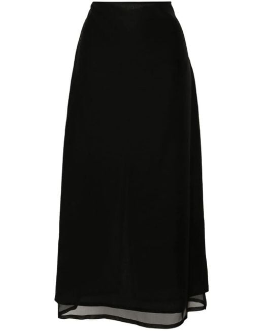 Fabiana Filippi Black Pleated Skirt